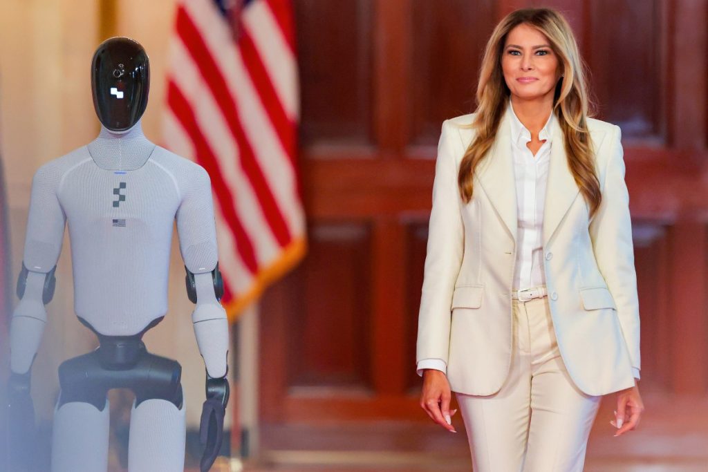 Melania Trump propone robots para la educación en el hogar de los niños